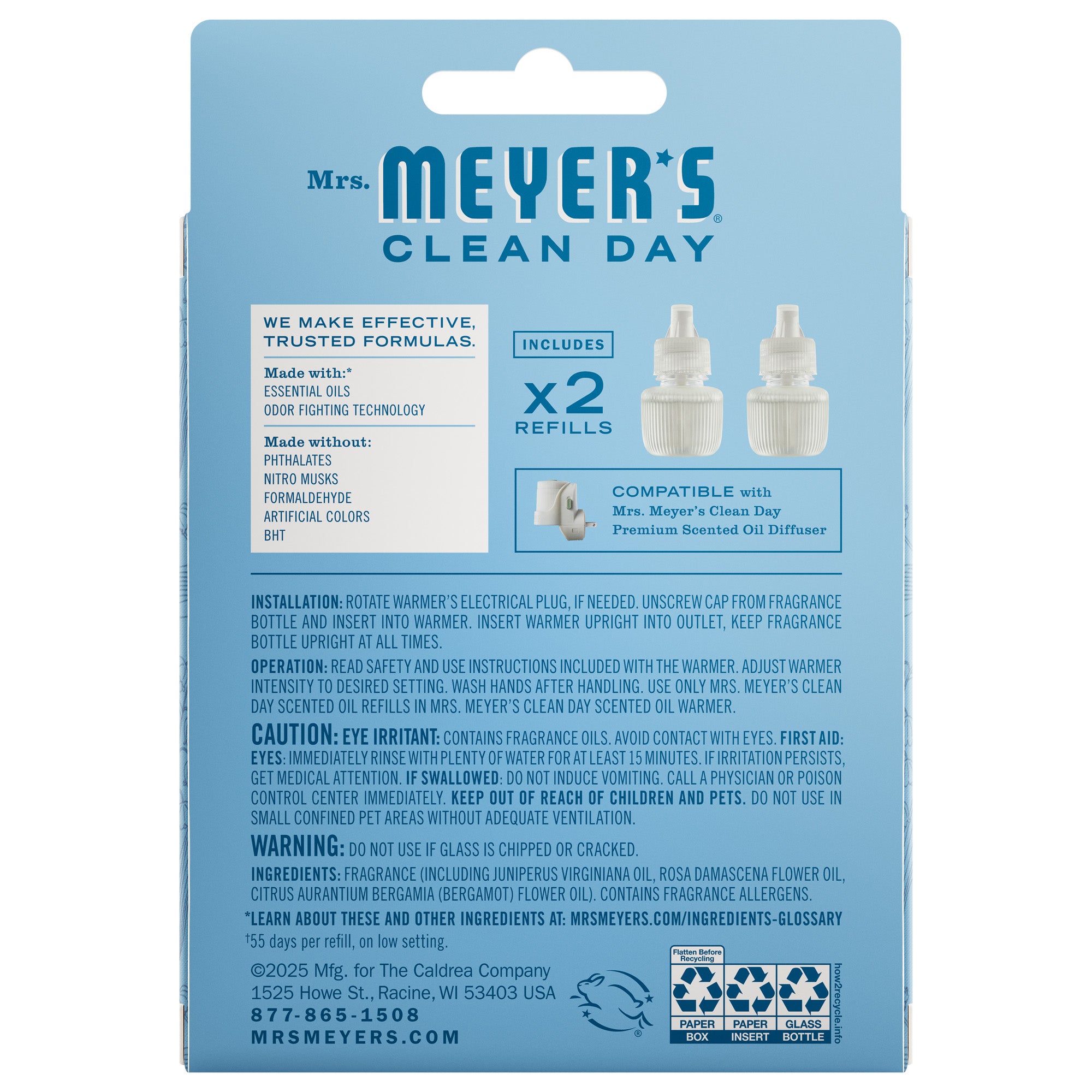 Rain Water Plug In Scented Oil Refill, 2-Pack - View 2