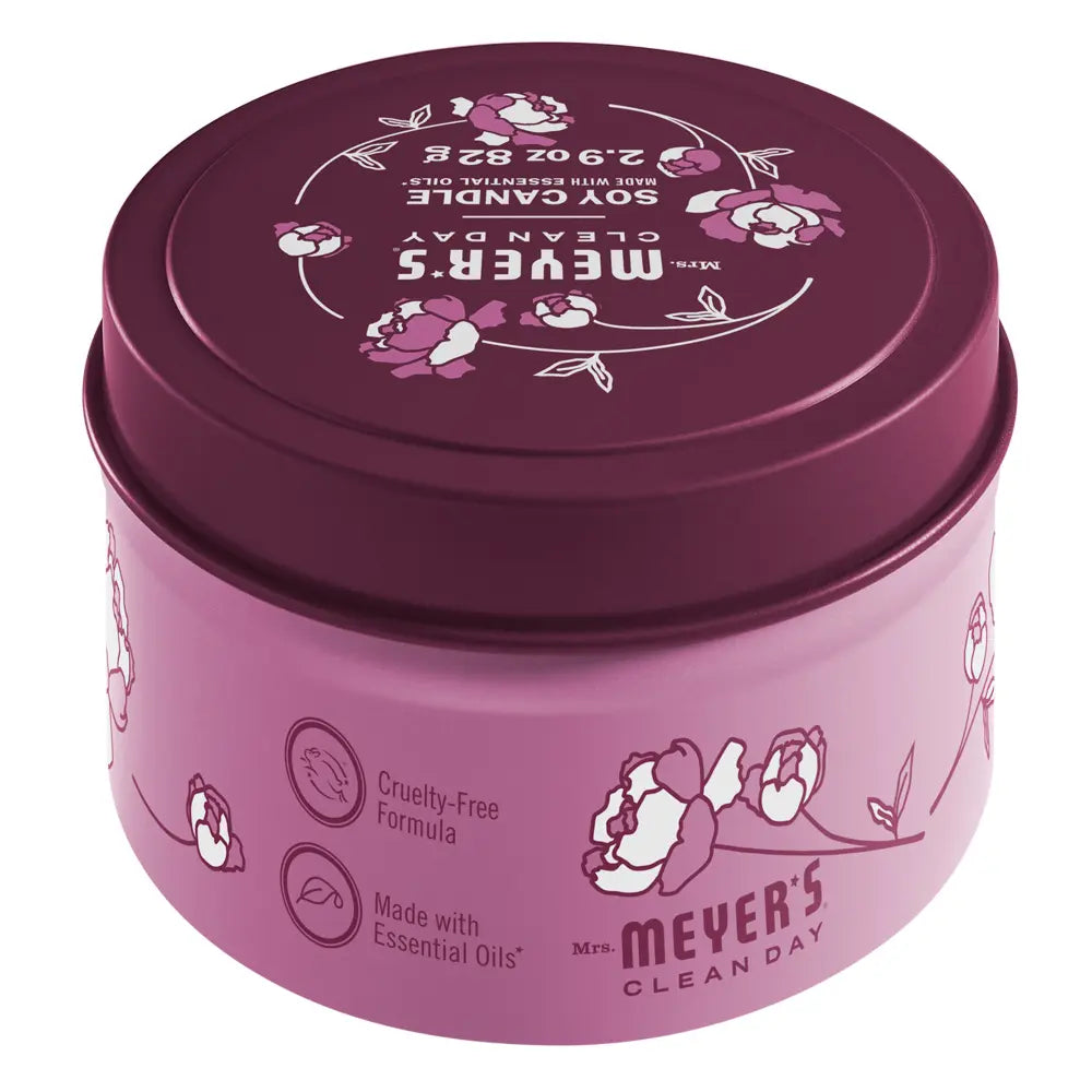 Peony Tin Candle - View 2