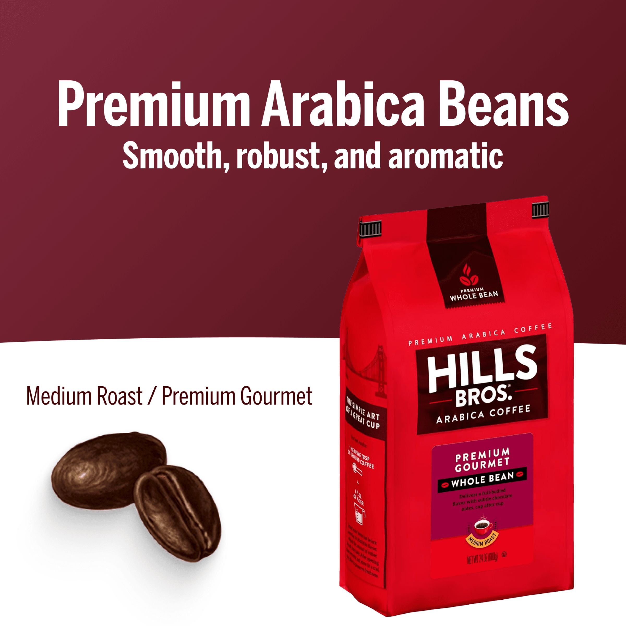 Premium Gourmet - Medium Roast - Whole Bean - Premium Arabica - View 4