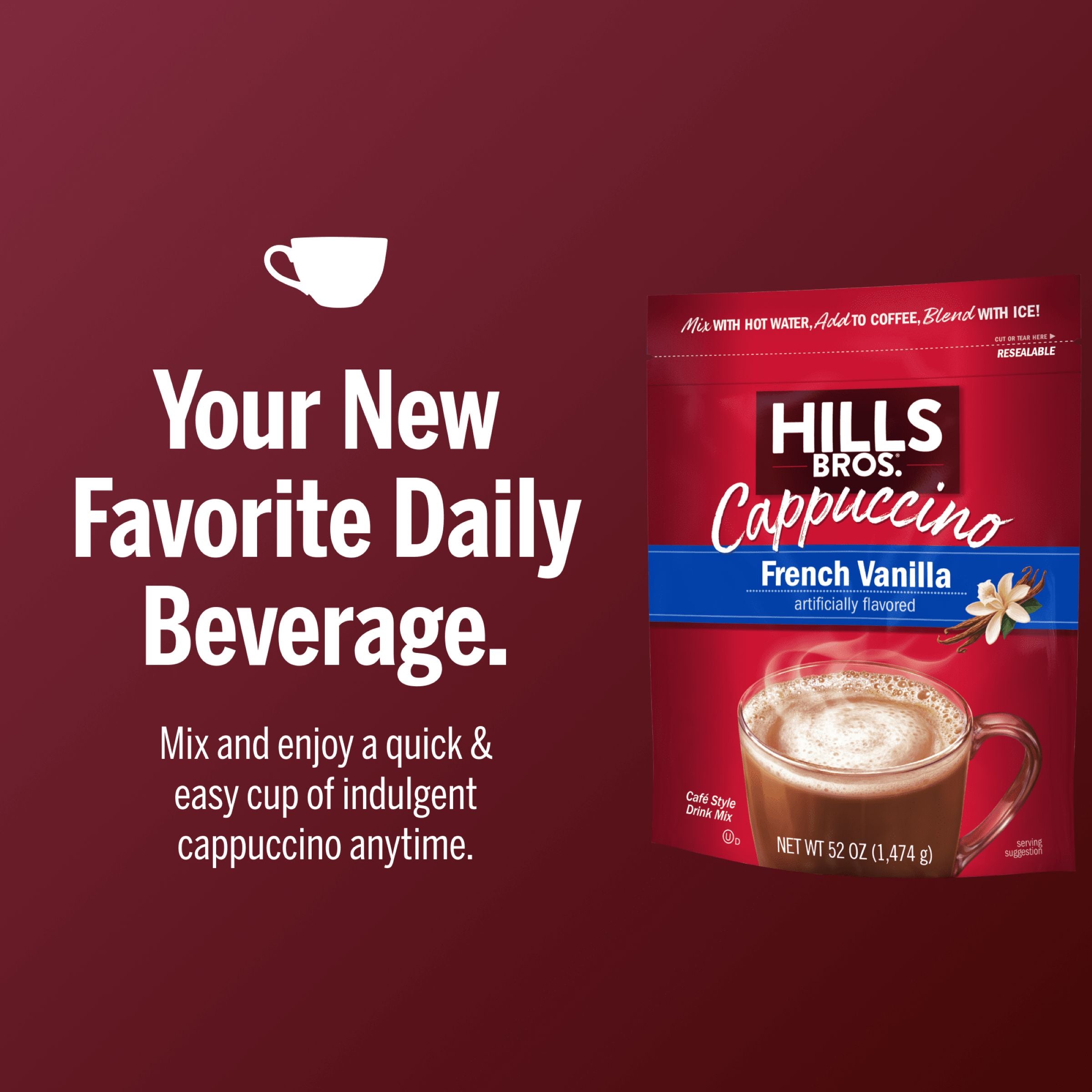 French Vanilla - Instant Cappuccino Mix - 52 oz Resealable Pouch - View 5