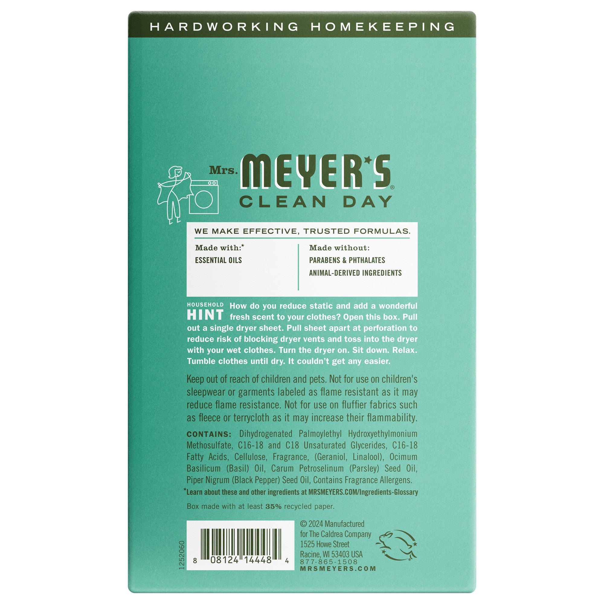 Basil Dryer Sheets - View 2