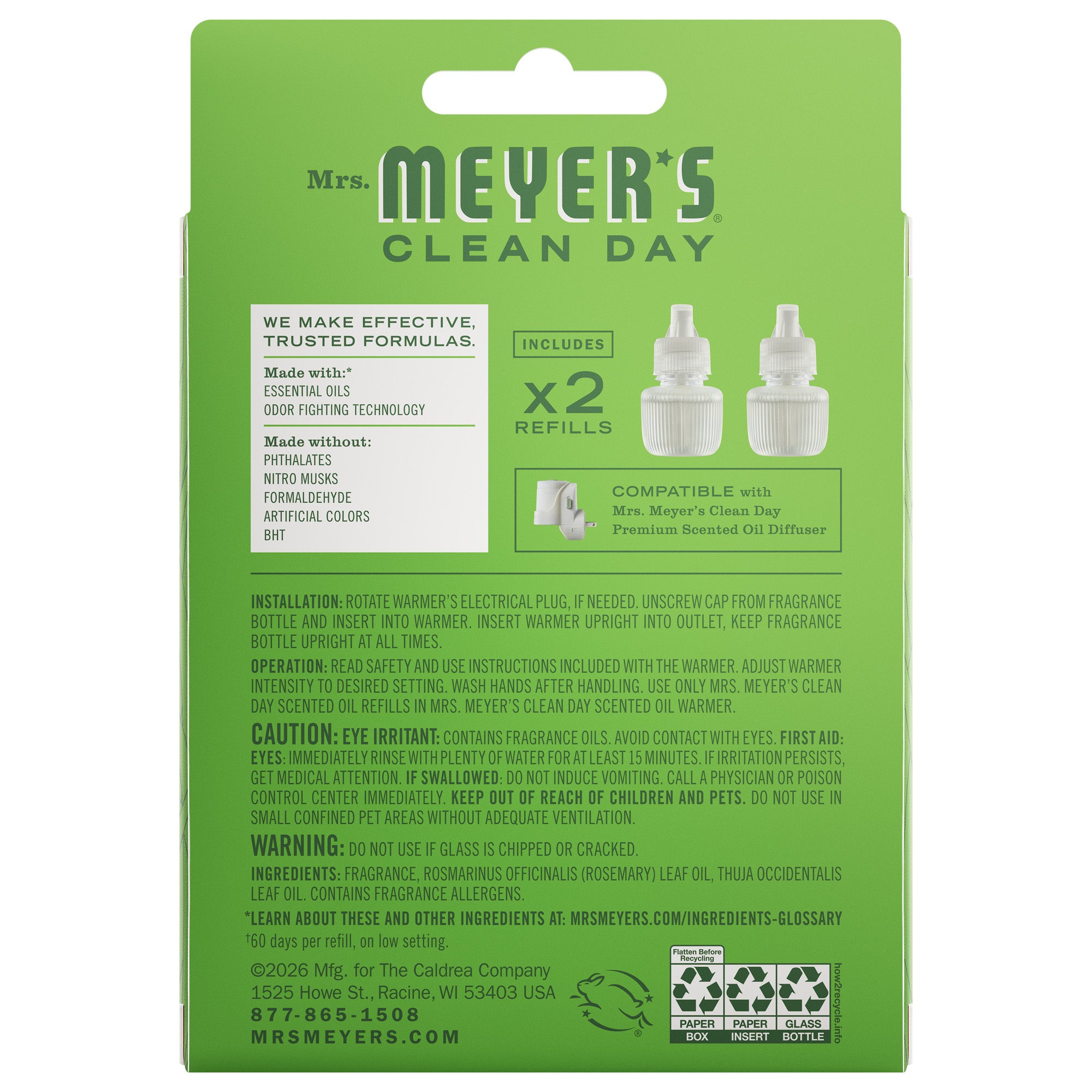 Fresh Cut Grass Plug In Scented Oil Refill, 2-Pack - View 3