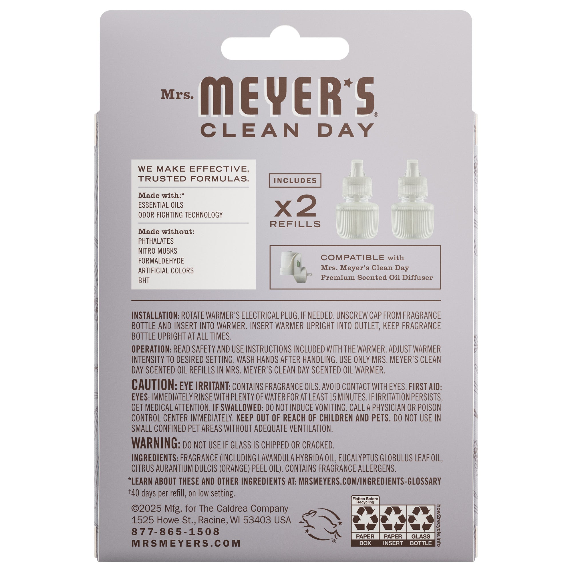 Lavender Plug In Scented Oil Refill, 2-Pack - View 2